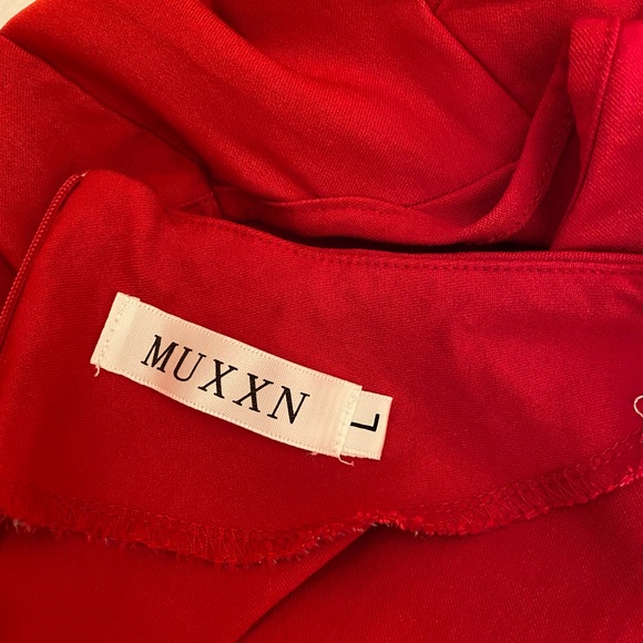 Women’s red MUXXN dress size L, retro style - Picture 6 of 8